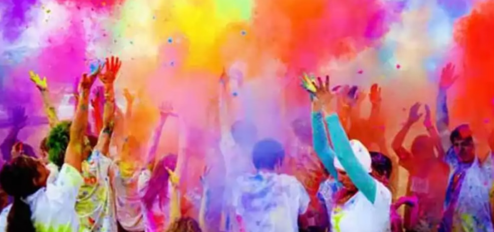 Holi Being celebrated in Kathmandu and other hilly districts, on the occasion of phagu Purnima
